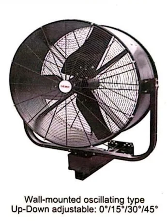 HVF wall mounted oscillating drum fan with adjustable angle