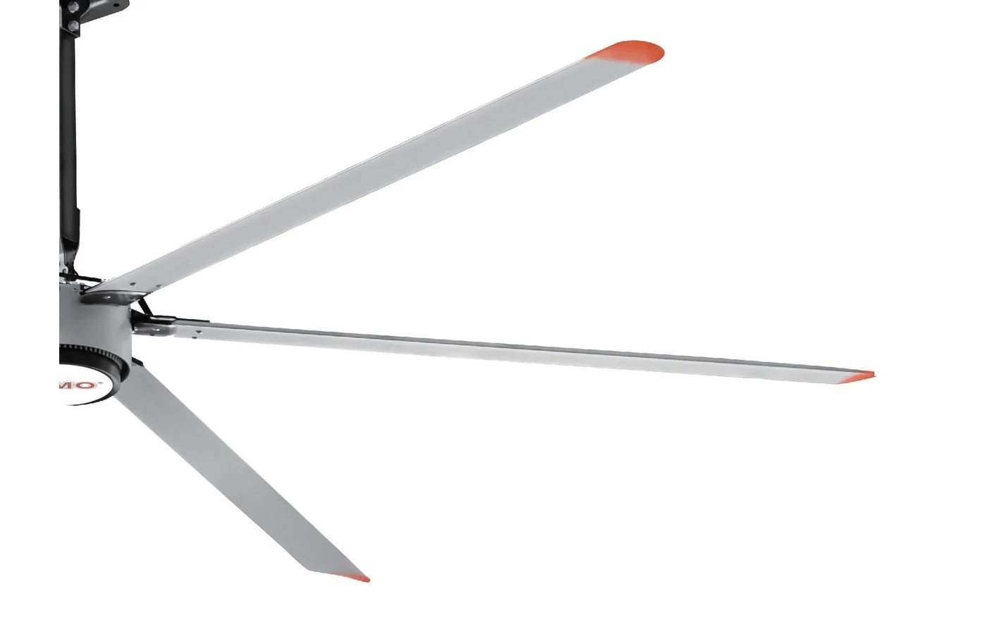 HVLS commercial ceiling fan blade detail