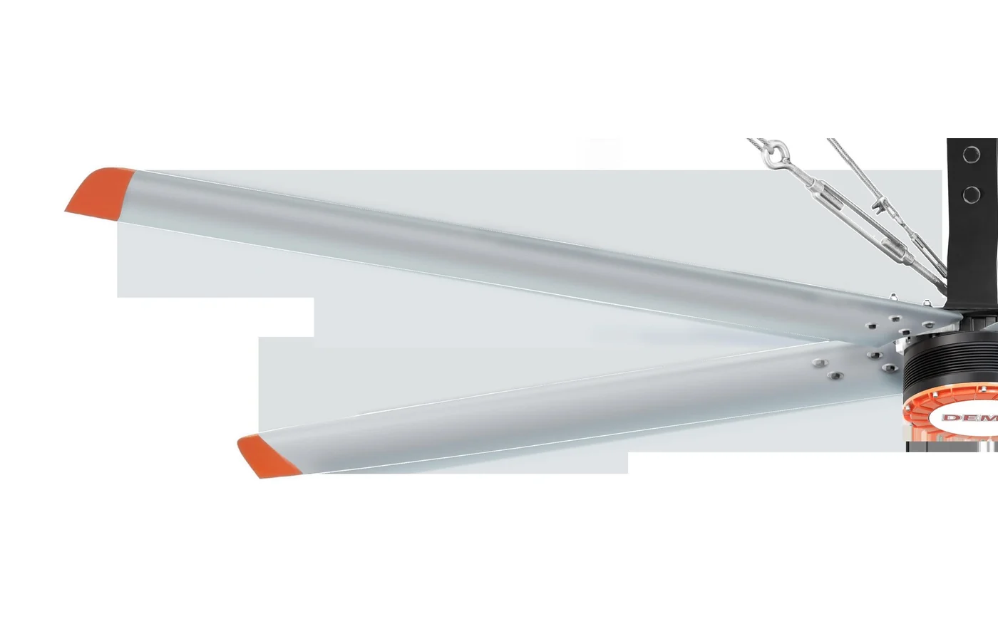 HVLS industrial ceiling fan blade detail