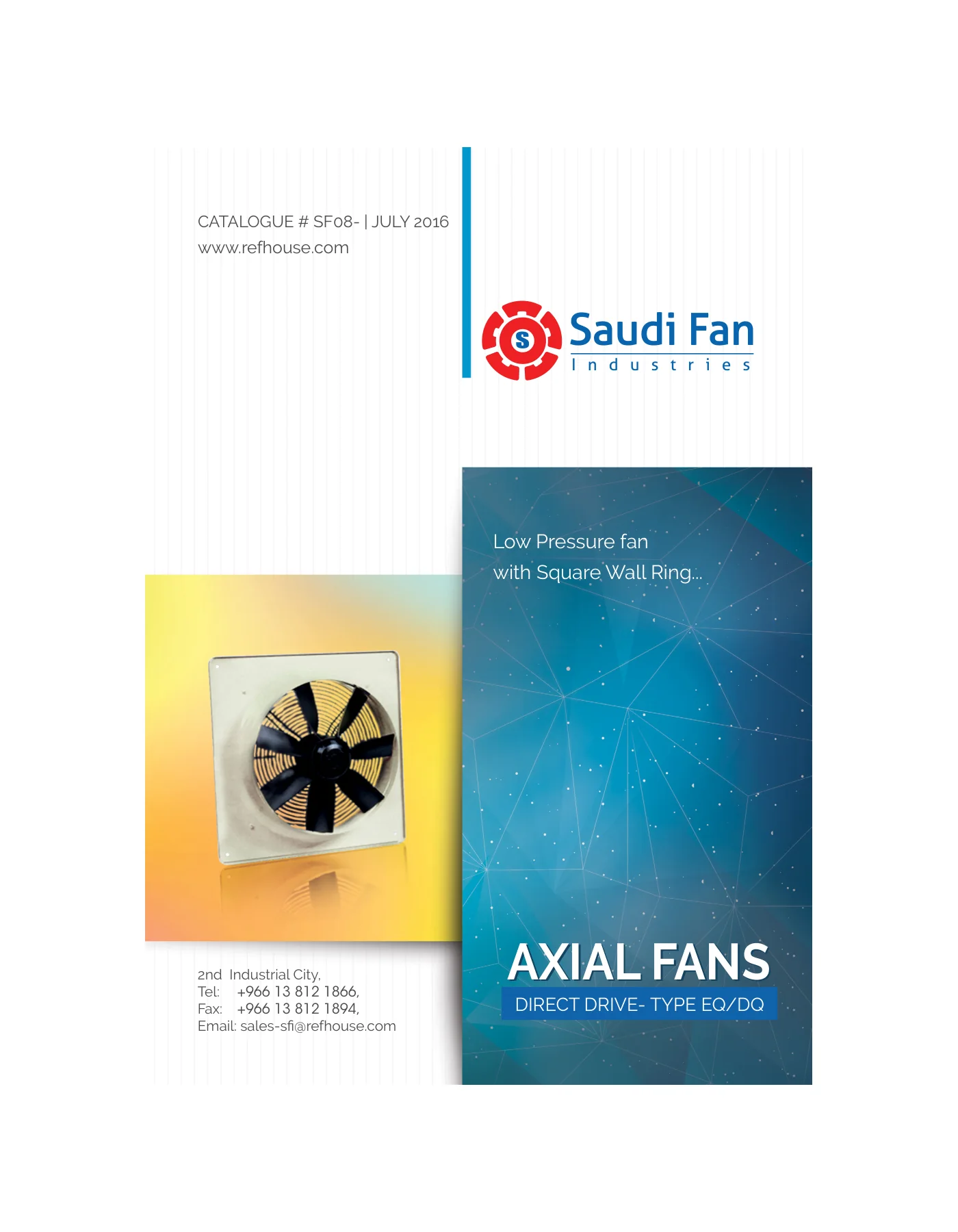Axial wall mounted exhaust fan product option
