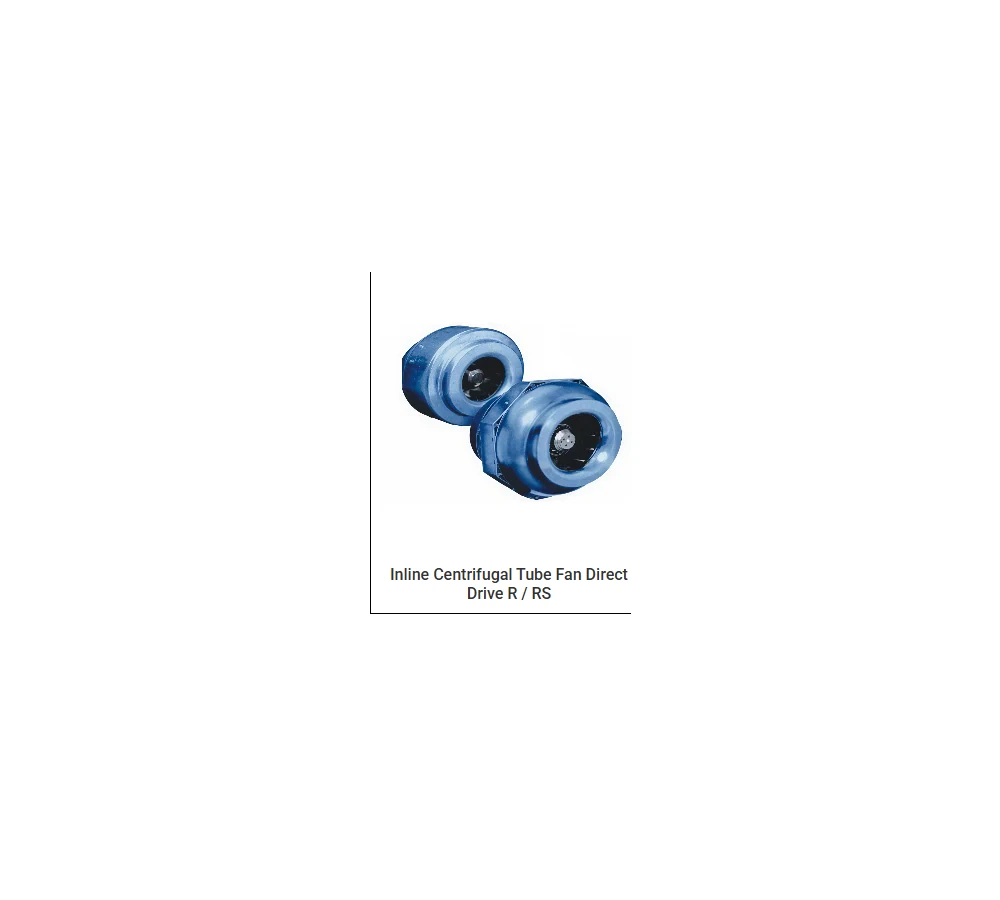 Saudi Fan R / RS Inline Centrifugal Tube Fan