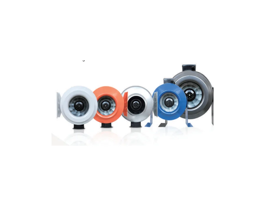 TSK model steel circular inline duct fan range